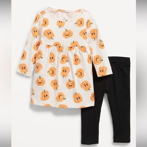 NWT Printed Dress & Leggings Set for Baby
